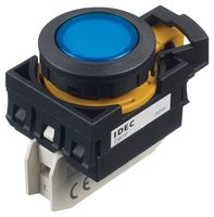 CW1P-1EQM4S Pilot Light, Blue, 22mm, 240Vac Idec