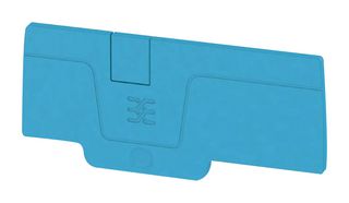 2051880000 End Plate, Blue, Plastic, Terminal Block Weidmuller
