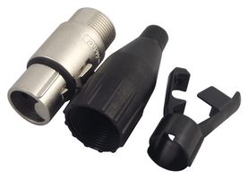 AC3F Socket, xlr, Nickel, 3POLE Amphenol Sine/TUCHEL