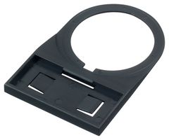 CWAM BLANK NAMEPLATE, PLASTIC, 22MM, BLACK IDEC