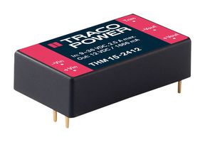 THM 15-2422 DC-DC Converter, Medical, 2 O/P, 15w TRACO Power