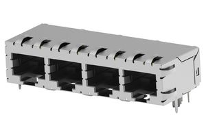 6339167-2 RJ45 Connector, Jack, 8P8C, 4PORT, Cat5 Amp - Te Connectivity