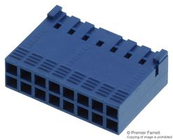 65239-008LF Rcpt Housing, 16Pos, Polyester, Blue Amphenol ICC