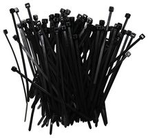 111-01960 Cable Tie, Black, 102mm, Pk100 HELLERMANNTYTON