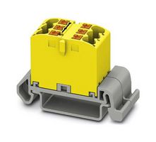 PTFIX 6X2,5-NS35A YE TB, Power Distribution, 6P, 12AWG, Yel Phoenix Contact
