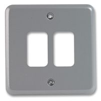 K3492ALM Metal Grid+ Plate - 2 Gang Honeywell