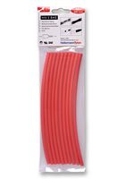 308-30611 Heatshrink, 3:1, 6mm, Red, PK10 HELLERMANNTYTON