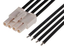 216291-1042 Cable ASSY, 4P WTB Rcpt-Free End, 11.8" Molex