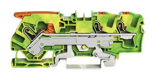 2106-5307 Terminal Block, DINRAIL, 3WAYS, 8AWG Wago