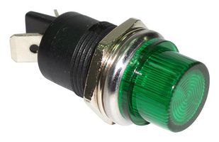 MCR9-124LB-01-G LED Indicator, GRN, 16.2mm, 0.02A, 12VDC multicomp Pro