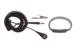 6084. Wrist Strap W/Clip & Cord, Adj, Blue Pomona