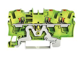 2204-1307 Terminal Block, DINRAIL, 3WAYS, 10AWG Wago