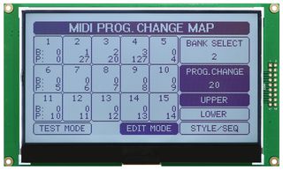 MD240128A6W-FPTLW Graphic Lcd, Cob, FSTN, 240 X 128P, 3.3V Midas