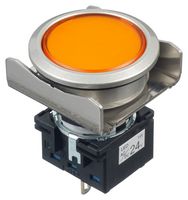 LBW6MP-1T04A Pilot Light, Amber, 24Vac/Vdc Idec
