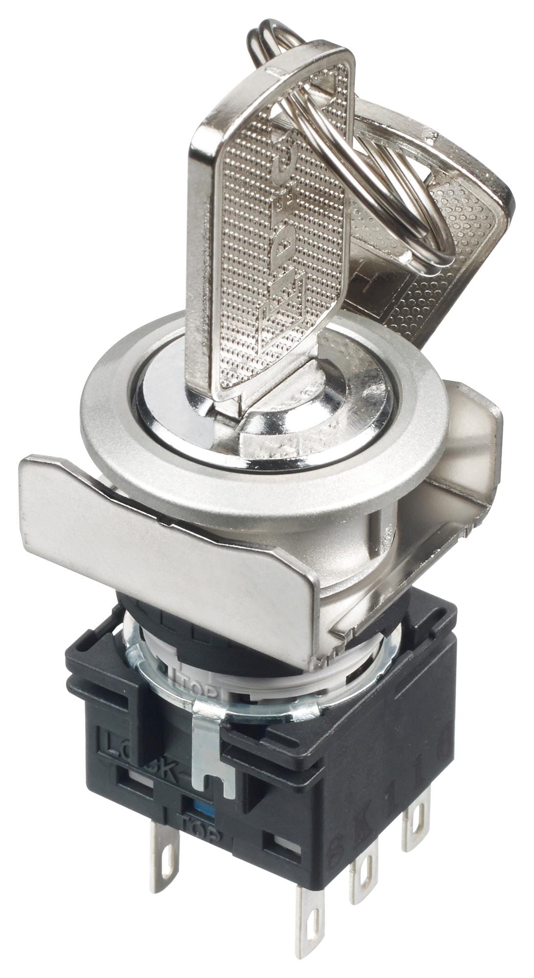 IDEC Key Operated LB6MK-3ST6A KEYLOCK SWITCH, 3PDT, 3 POS, 5A, 250VAC IDEC 2833333 LB6MK-3ST6A