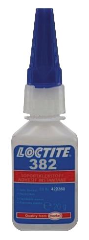 382, 20G ADHESIVE, 382 TAK PAK, BOTTLE, 20G LOCTITE