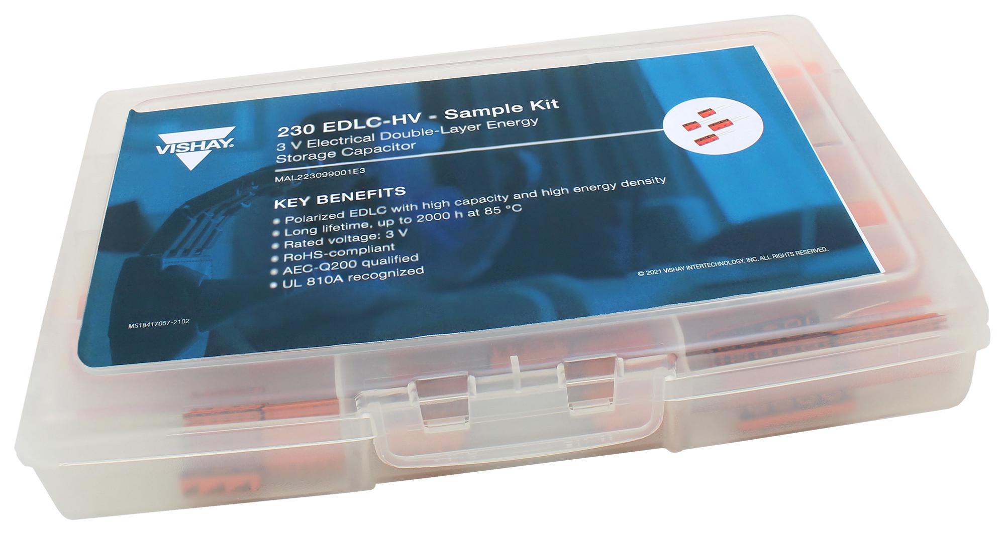 VISHAY Capacitor Assortments MAL223099001E3 CAP KIT, 5F TO 100F, DOUBLE LAYER VISHAY 3813159 MAL223099001E3
