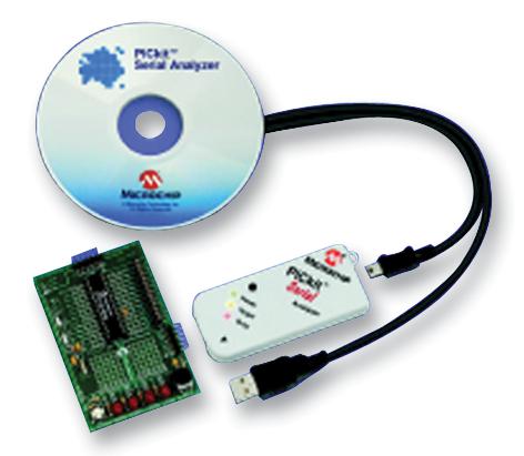 DV164122 PICKIT, SERIAL ANALYZER, GUI, KIT MICROCHIP