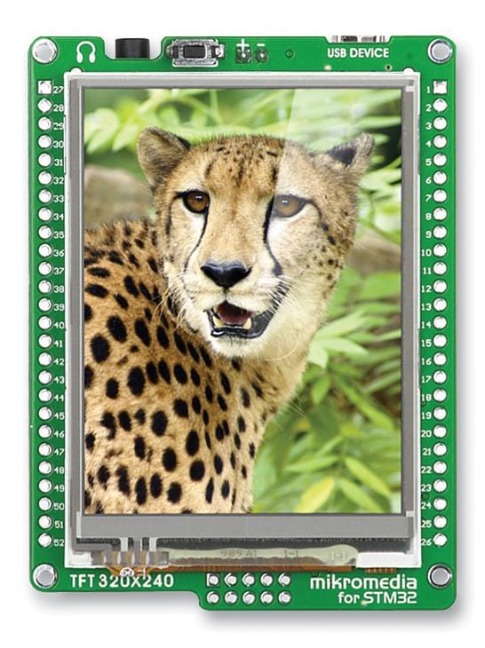 MIKROELEKTRONIKA MCU/MPU/DSC/DSP/FPGA Development Kits - Prima MIKROE-1102 DEV MIKROMEDIA BOARD, STM32 M4 MIKROELEKTRONIKA 2281665 MIKROE-1102