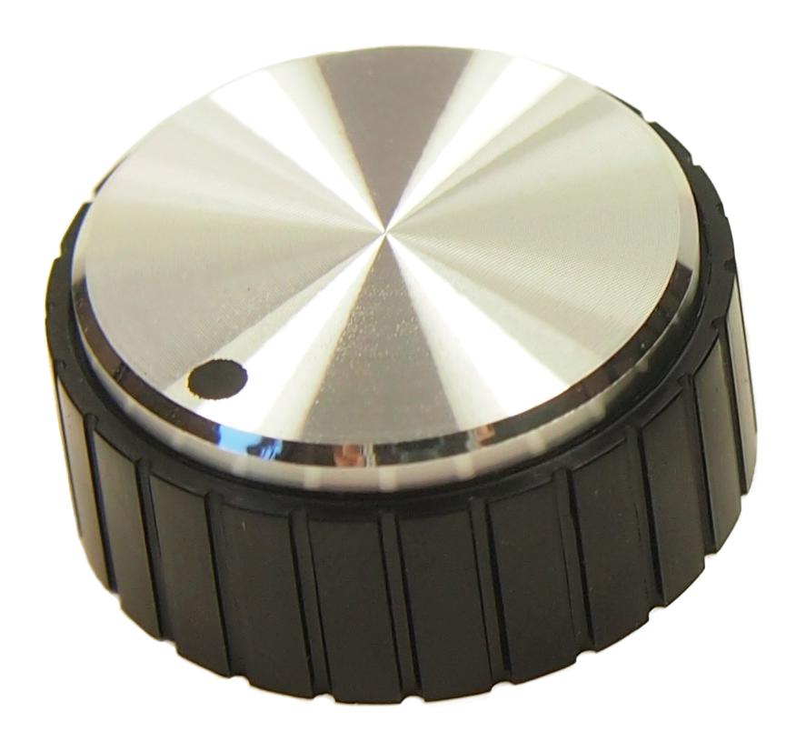 MULTICOMP PRO Knobs MP16782 KNOB, ROUND W/INDICATOR DOT, 25.4MM, BLK MULTICOMP PRO 3259741 MP16782