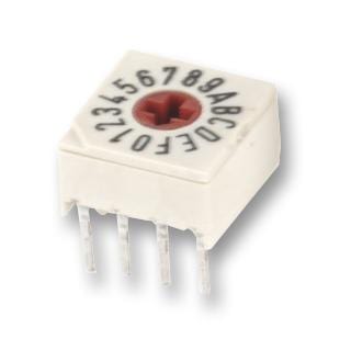APEM Rotary Coded P60A703 SWITCH, PCB, CROSS HEAD, HEXADECI APEM 9968377 P60A703