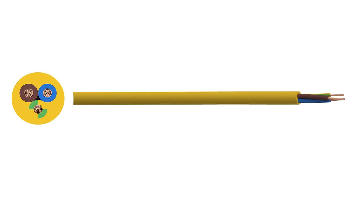 MULTICOMP PRO Multicored PP-3183Y-1.5MM-ARTIC YELLOW UNSHLD FLEX CABLE, 3COND, 1MM2, 100M MULTICOMP PRO 2827475 PP-3183Y-1.5MM-ARTIC YELLOW