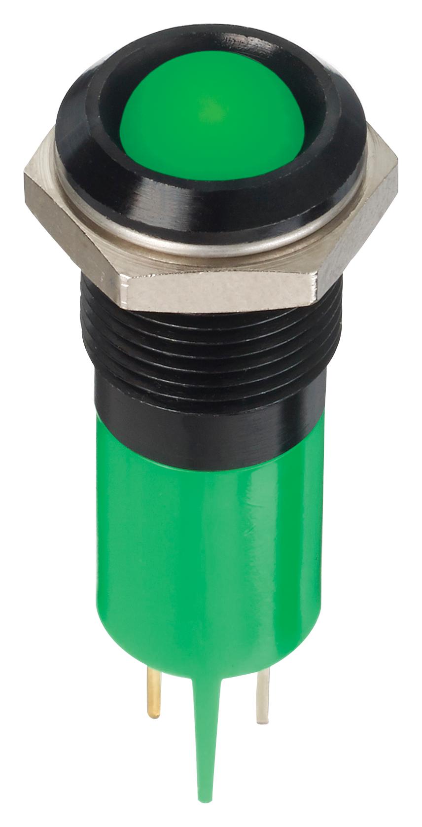 APEM Panel Indicators Q14P1BXXG12 LED INDICATOR, PANEL, 14MM, GREEN, 12V APEM 2580358 Q14P1BXXG12