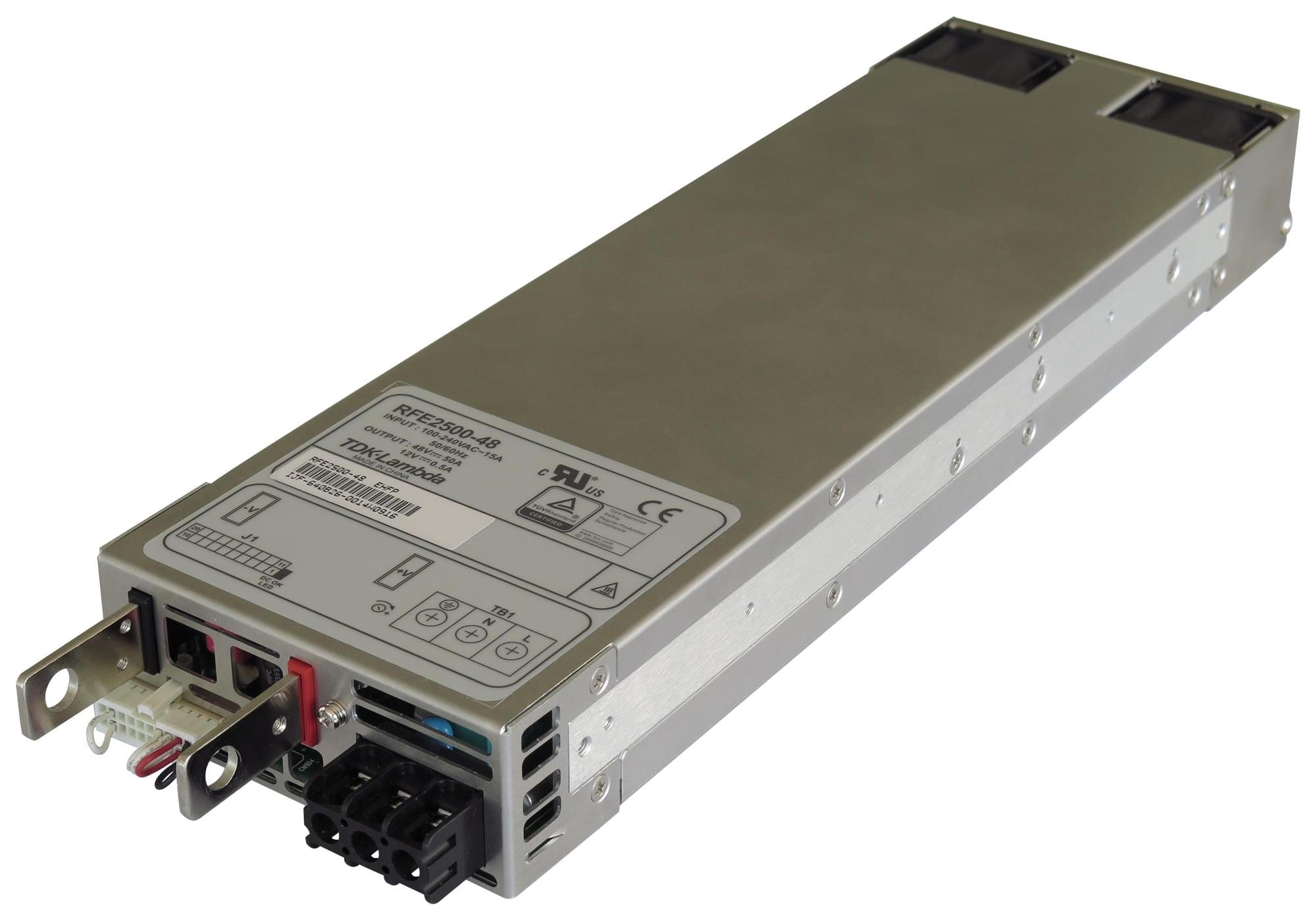 TDK-LAMBDA Enclosed - Single Output RFE-2500-48 POWER SUPPLY, AC-DC, 48V, 52A TDK-LAMBDA 2664723 RFE-2500-48