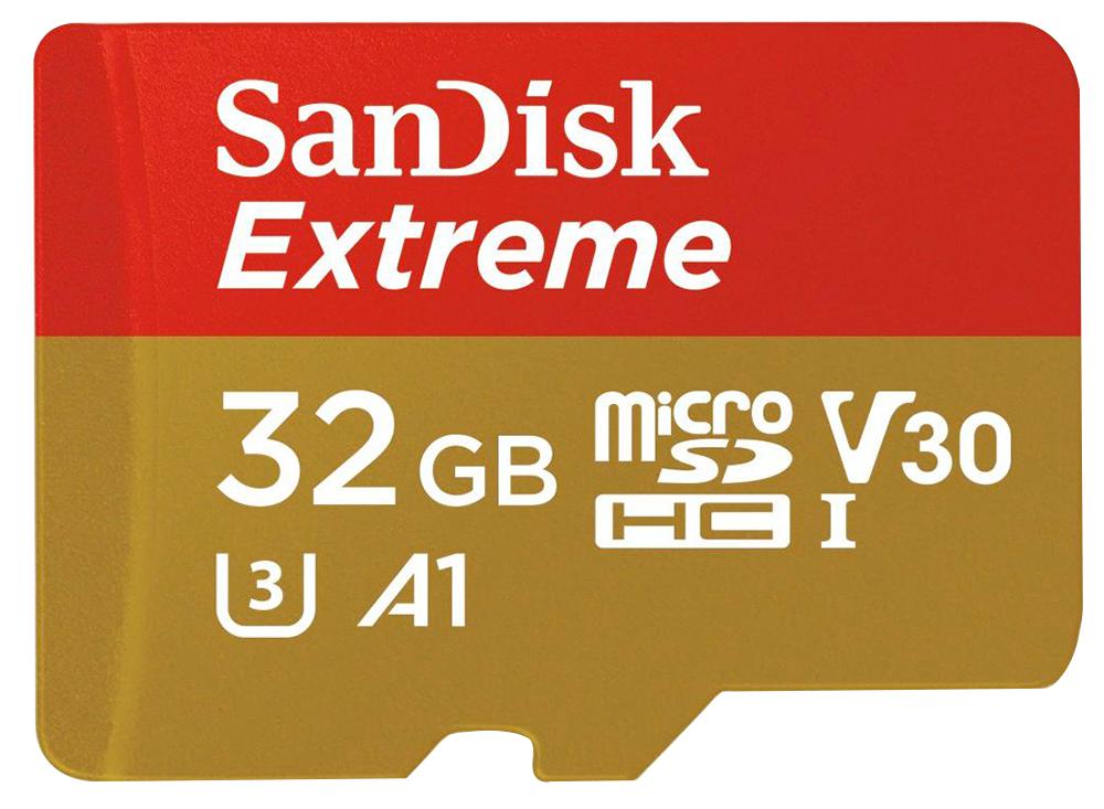 SANDISK Opslagmedia SDSQXAF-032G-GN6MA EXTREME C10 MICROSDHC 32GB UHS-I U3 SANDISK 3498614 SDSQXAF-032G-GN6MA