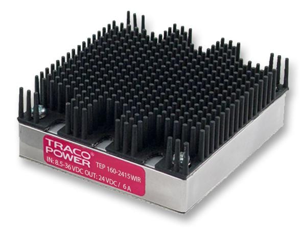 TRACO POWER Modules / DIN Rail / Front End TEP 160-2415WIR DC/DC CONVERTER, 1 O/P, 6A, 24V TRACO POWER 2280101 TEP 160-2415WIR