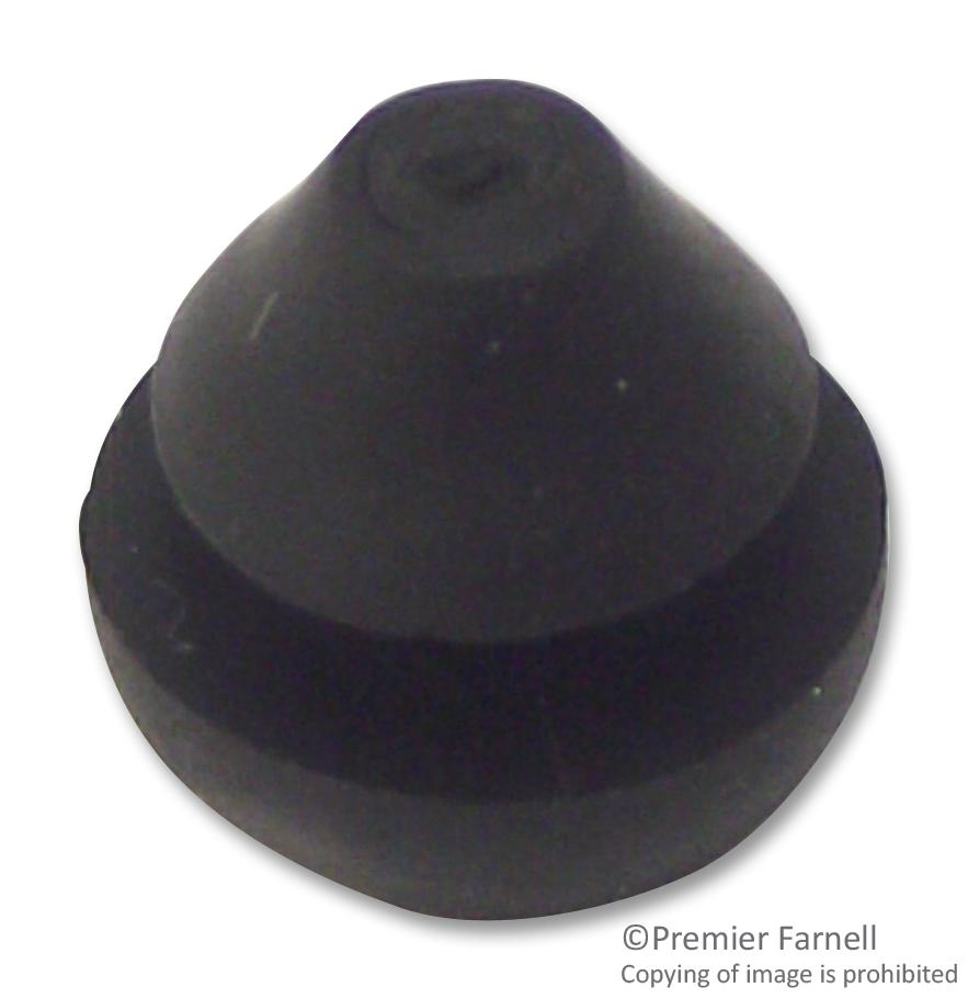 TR FASTENINGS Feet TRPOF-40048 PUSH-ON FEET, THERMOPLAST, BLACK, 2.3MM TR FASTENINGS 2472945 TRPOF-40048