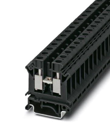 PHOENIX CONTACT DIN Rail Mount UK  6 N BK DIN RAIL TB, FEED-THRU, WAY, 8AWG PHOENIX CONTACT 3241160 UK  6 N BK