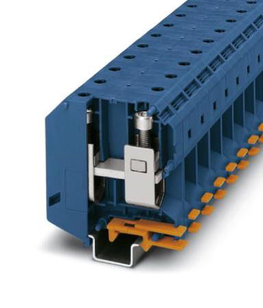 PHOENIX CONTACT DIN Rail Mount UKH  95 BU DINRAIL TERMINAL, 2WAY, 000AWG, BLU PHOENIX CONTACT 3241176 UKH  95 BU
