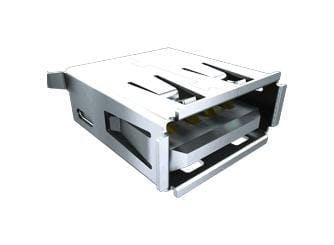 SAMTEC USB Connectors USB-A-S-F-W-SM2 USB CONN, 2.0 TYPE A, RCPT, 4POS, SMT SAMTEC 3695445 USB-A-S-F-W-SM2