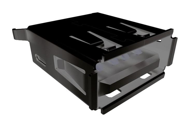 SAMTEC USB Connectors USB-A-S-S-B-TH USB CONN, 2.0 TYPE A, R/A RCPT, 4POS, TH SAMTEC 3551291 USB-A-S-S-B-TH