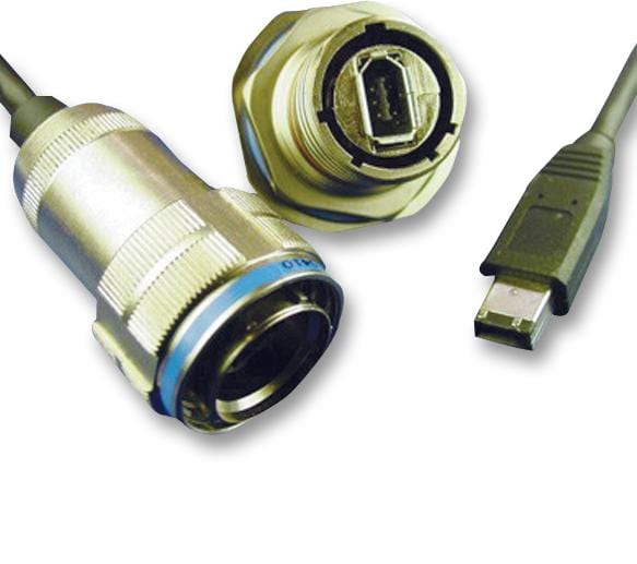 AMPHENOL SOCAPEX USB Sealed Connectors USBFTV22G SEALED USB, 2.0 TYPE A, RECEPTACLE, IP68 AMPHENOL SOCAPEX 2478040 USBFTV22G