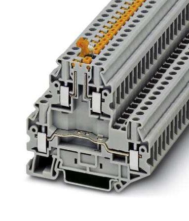 PHOENIX CONTACT DIN Rail Mount UTTB  4-MT DINRAIL TERMINAL, 4WAY, 10AWG, GRY PHOENIX CONTACT 3241290 UTTB  4-MT