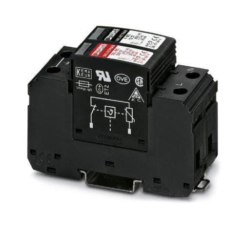 PHOENIX CONTACT Data Line / Mains Surge Protectors VAL-MS 230/1+1 SURGE PROTECTOR, 40KA, 230V PHOENIX CONTACT 3252727 VAL-MS 230/1+1