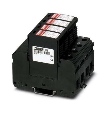 PHOENIX CONTACT Data Line / Mains Surge Protectors VAL-MS-T1/T2 335/12.5/4+0 SURGE PROTECTOR, 200KA, 335V PHOENIX CONTACT 3252779 VAL-MS-T1/T2 335/12.5/4+0
