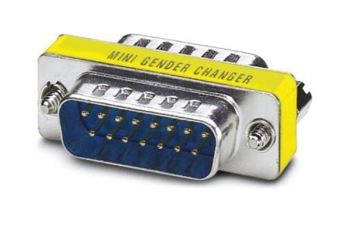 PHOENIX CONTACT D Sub Adapters VS-15-GC-ST/ST D SUB GENDER CHANGER, DB15 PLUG-PLUG PHOENIX CONTACT 3258514 VS-15-GC-ST/ST
