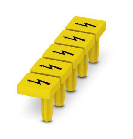 PHOENIX CONTACT Terminal Block Markers WS PT 4 WARNING LBL, FLASH, 6.2MM, YEL/BLK, TB PHOENIX CONTACT 3242916 WS PT 4