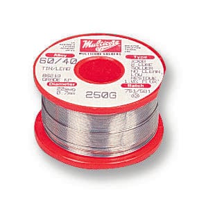 MULTICORE / LOCTITE Wire X 39 60EN 2C 0.7MM R 250G SOLDER WIRE, 60/40, 0.71MM, 250G MULTICORE / LOCTITE 289840 X 39 60EN 2C 0.7MM R 250G