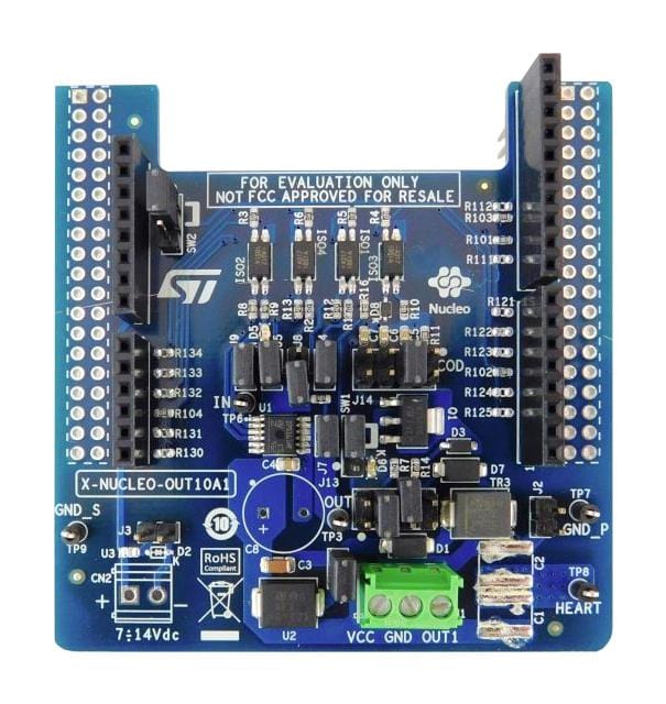STMICROELECTRONICS ARM X-NUCLEO-OUT10A1 EXPANSION BOARD, STM32 NUCLEO DEV BOARD STMICROELECTRONICS 3528435 X-NUCLEO-OUT10A1