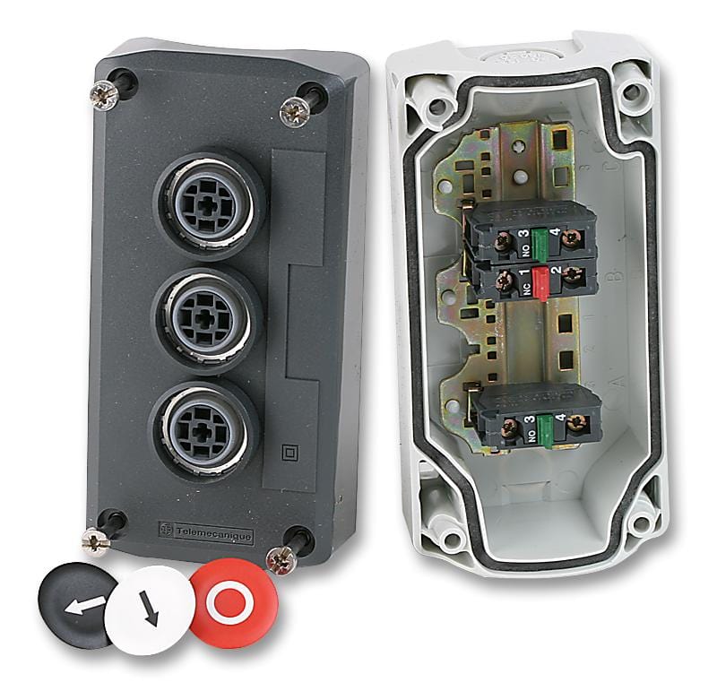 SCHNEIDER ELECTRIC Control Station XALD324 CONTROL STATION, 2NO/1NC SCHNEIDER ELECTRIC 3729205 XALD324