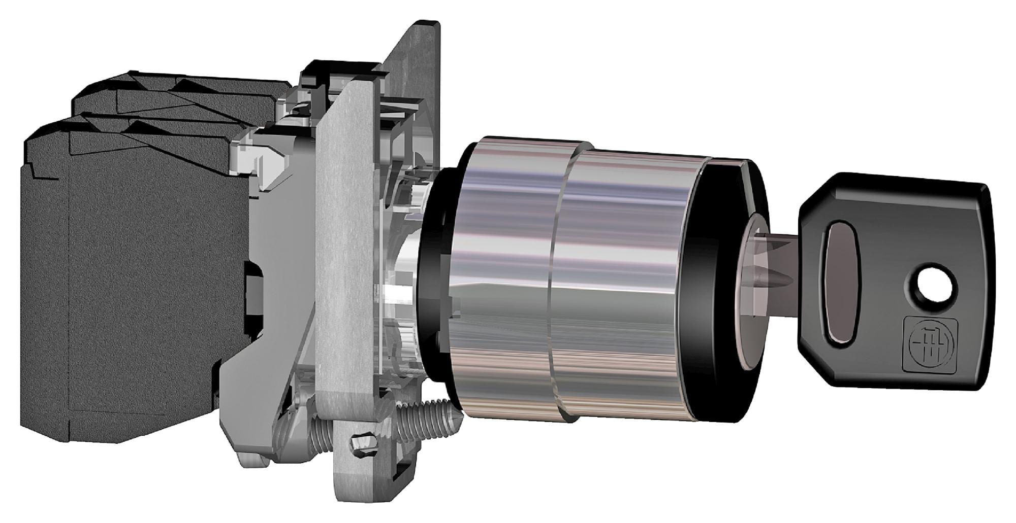 SCHNEIDER ELECTRIC Key Operated XB4BG61EX KEY OPERATED SWITCH, SPST, 6A, 120VAC SCHNEIDER ELECTRIC 3109032 XB4BG61EX