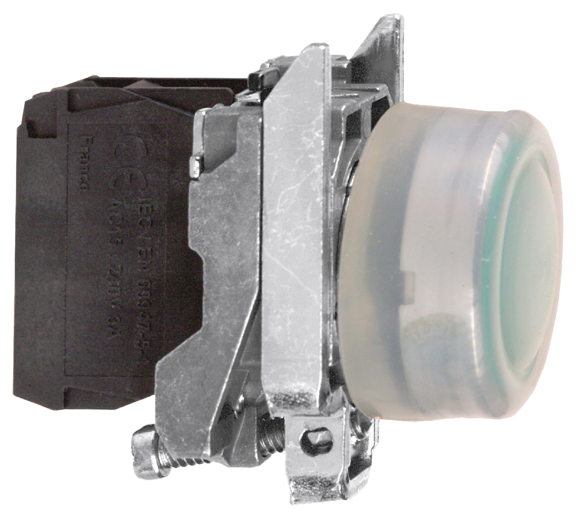 SCHNEIDER ELECTRIC Industrial Push Button XB4BP31 INDUSTRIAL PB SWITCH, SPST-NO, 6A, 120V SCHNEIDER ELECTRIC 2614683 XB4BP31