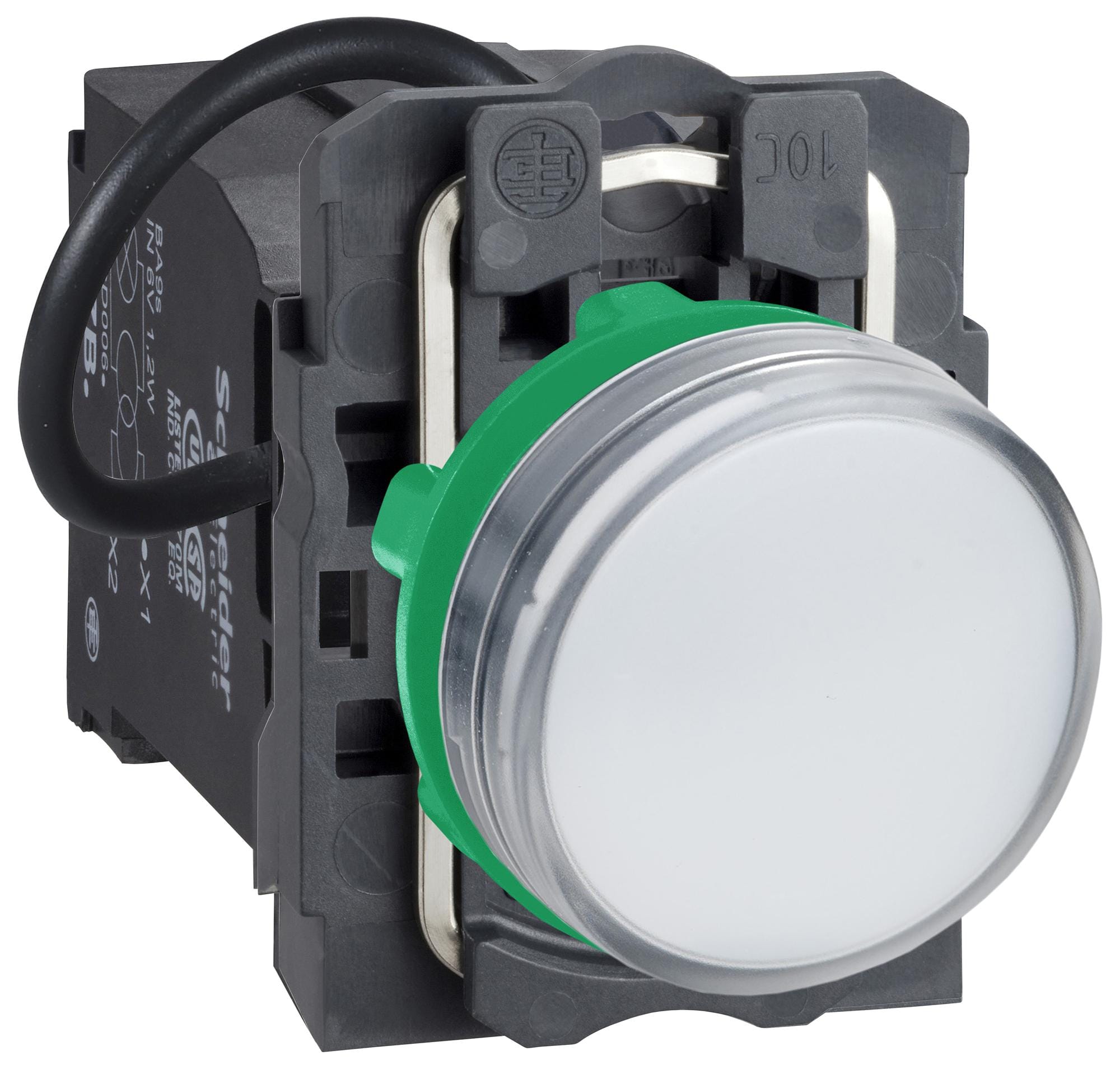 SCHNEIDER ELECTRIC Panel Indicators XB5AV5B1 PILOT LIGHT, WHITE, 22MM, 400VAC SCHNEIDER ELECTRIC 3111023 XB5AV5B1