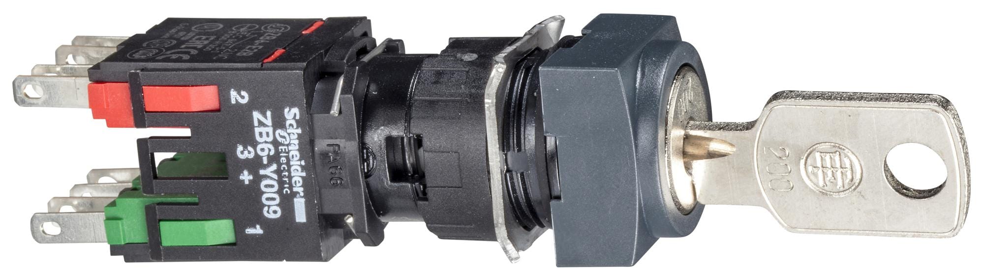 SCHNEIDER ELECTRIC Key Operated XB6CGC5B KEY OPERATED SW, SPST-NO/NC, 3A, 120VAC SCHNEIDER ELECTRIC 3109038 XB6CGC5B