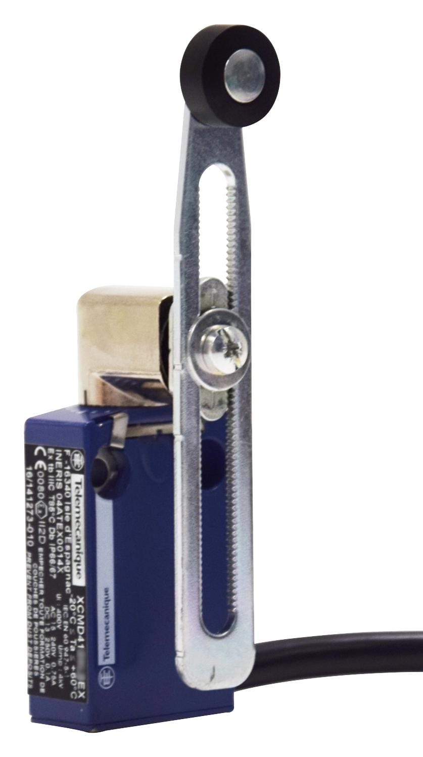 TELEMECANIQUE SENSORS Limit Switch XCMD4145L5EX LIMIT SW, LEVER, DPST-NO/NC, 0.75A, 240V TELEMECANIQUE SENSORS 3212852 XCMD4145L5EX