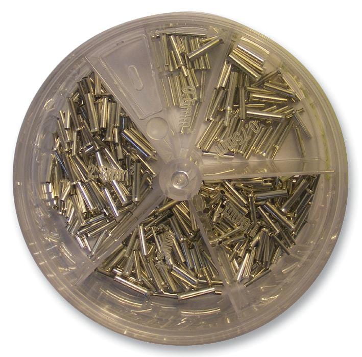 MULTICOMP PRO Connector Kits XRBOX5-EN-EA481 FERRULE KIT, UNINSULATED, 5 TYPES MULTICOMP PRO 1734784 XRBOX5-EN-EA481